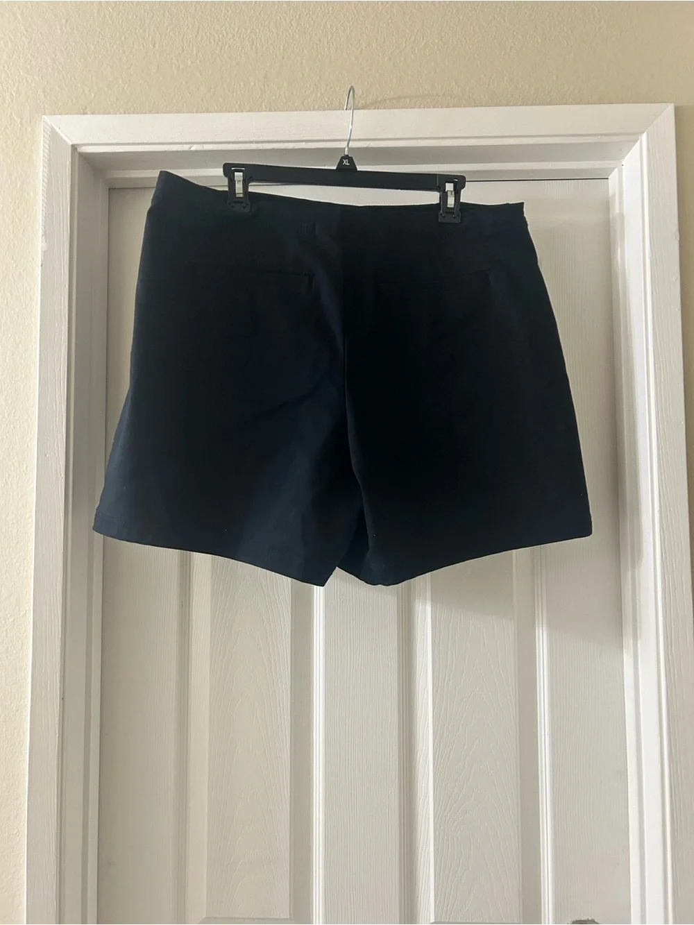 Black Mini Skort with Side Button Accents